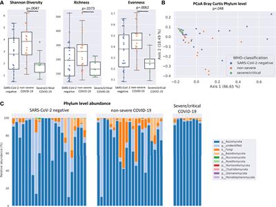 The Fungal Gut Microbiome Exhibits Reduced Diversity and Increased Relative Abundance of Ascomycota in Severe COVID-19 Illness and Distinct Interconnected Communities in SARS-CoV-2 Positive Patients